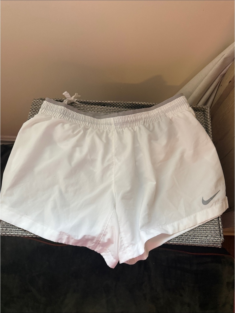 Nike Women's White Performance Running Shorts